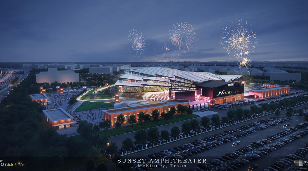 Update! McKinney City Council approves development agreement with Notes Live for 20,000-seat flagship outdoor music venue 