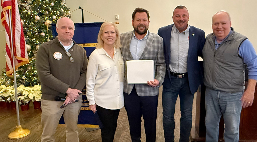 Bob Tomes Honored at Recent McKinney Rotary Meeting