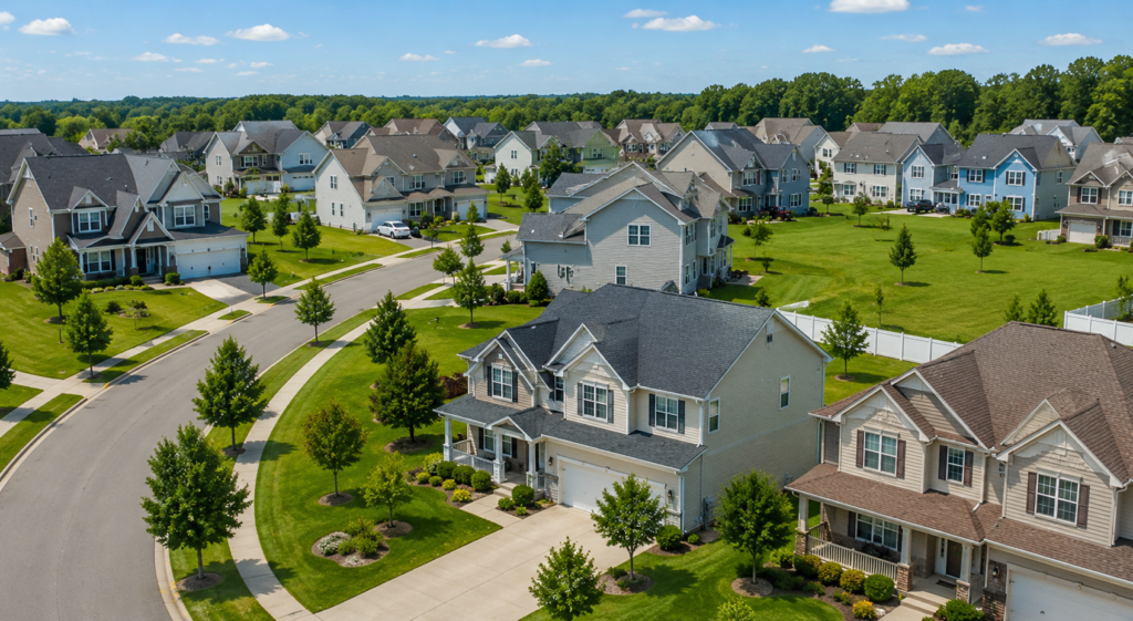 Summer neighborhood