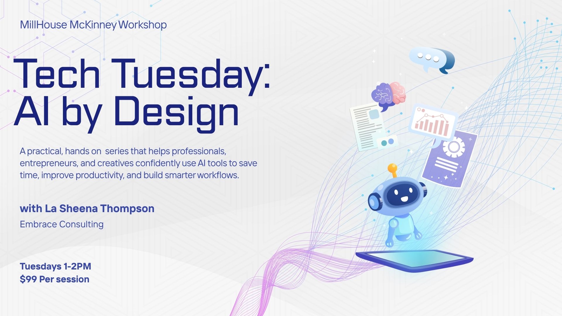 AI productivity class with La Sheena Thompson at MillHouse