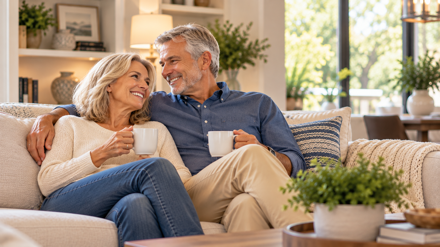 Cozy Couple’s Living Room Moment