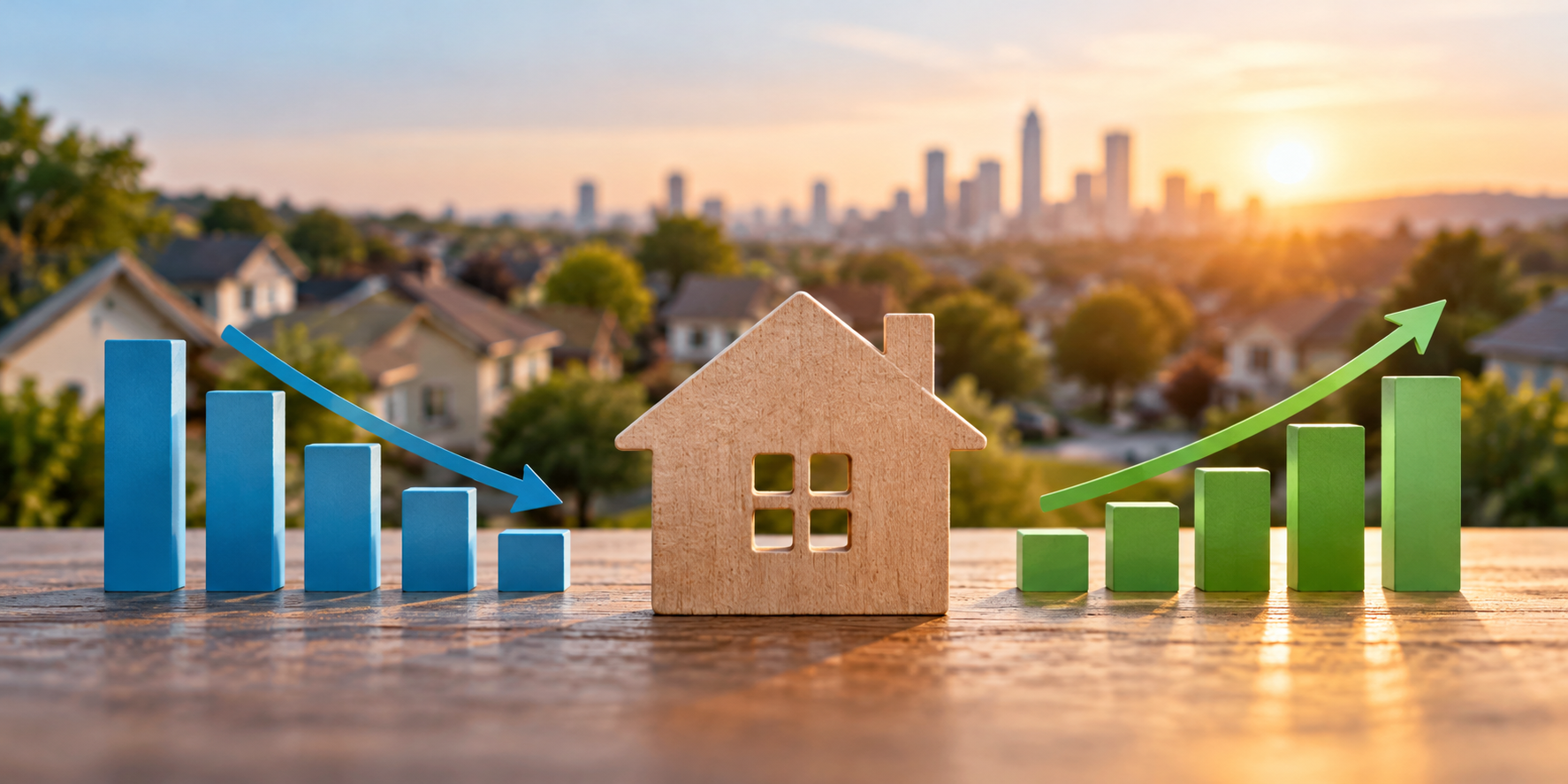Wooden House Between Market Trends